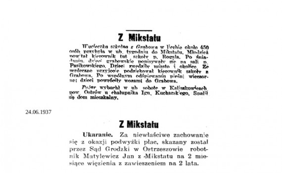 Dziennik Ostrowski 1937 czerwiec 2