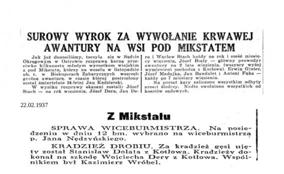 Dziennik Ostrowski 1937 luty 3