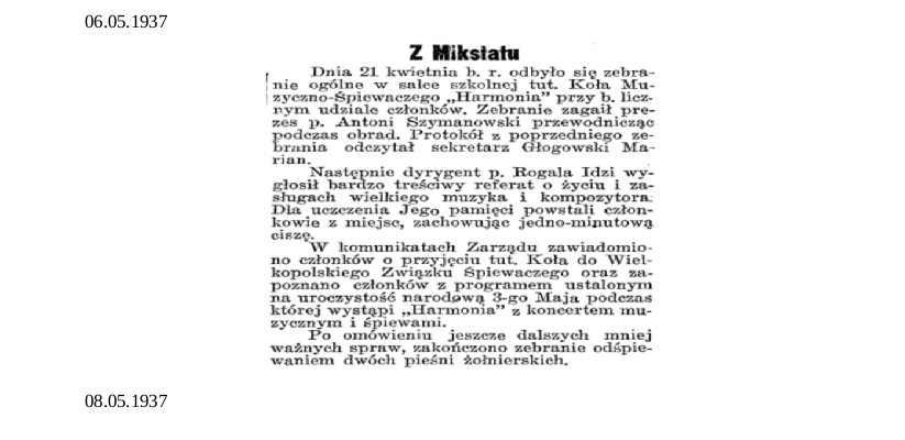 Dziennik Ostrowski 1937 maj 1