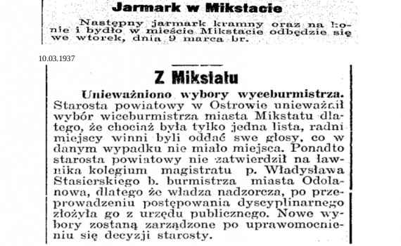 Dziennik Ostrowski 1937 marzec 1