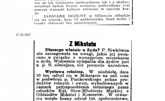 Dziennik Ostrowski 1937 październik 1