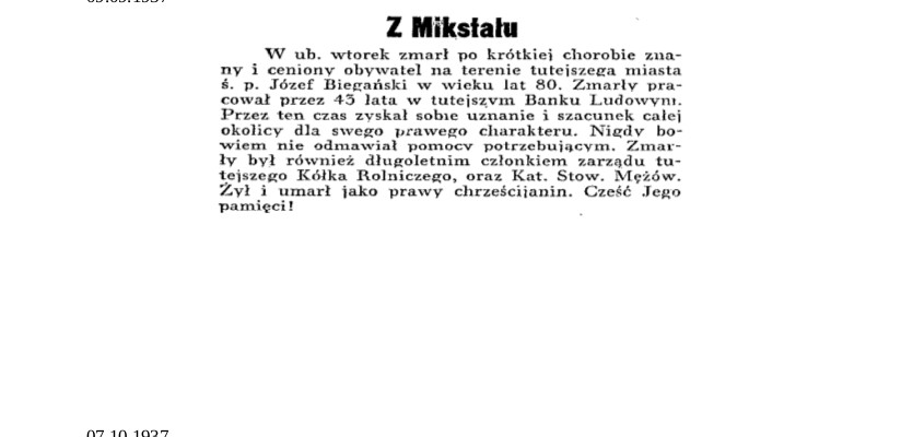 Dziennik Ostrowski 1937 wrzesień 1