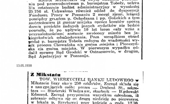 Dziennik Ostrowski 1938 maj 1