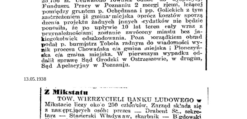 Dziennik Ostrowski 1938 maj 1