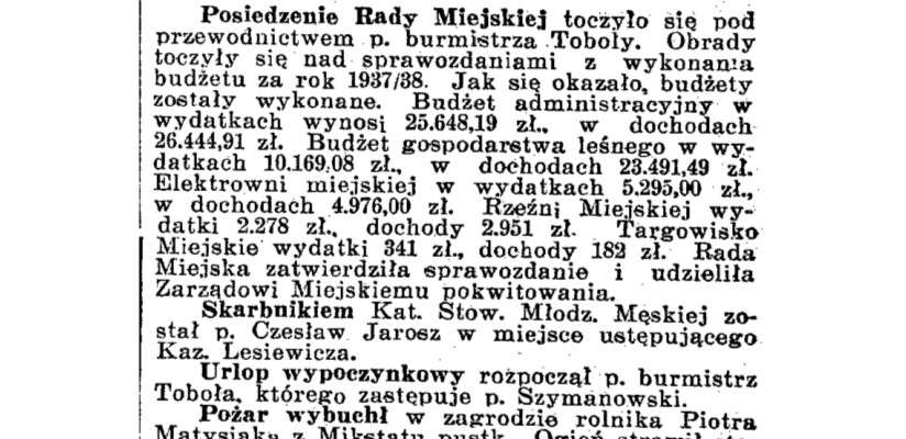Dziennik Ostrowski 1938 sierpień 1
