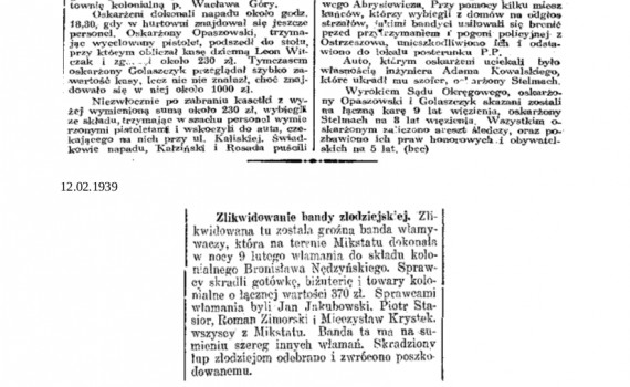 Dziennik Ostrowski 1939 luty 2