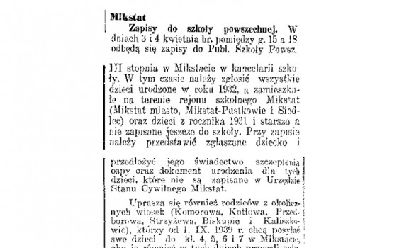 Dziennik Ostrowski 1939 marzec 2