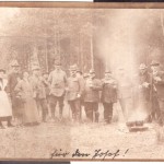 1911 polowanie w lesie mikstackim w środku burmistrz Richard Cleve i leśniczy Gastauer