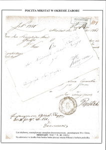 1865 rok, opis listu