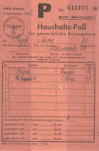 1943 karta domowa