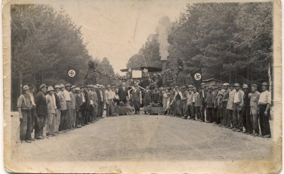 1942-43 budowa drogi Mikstat - Antonin