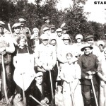 1941 grupa robotników polskich zatrudnionych przy kopaniu kanału